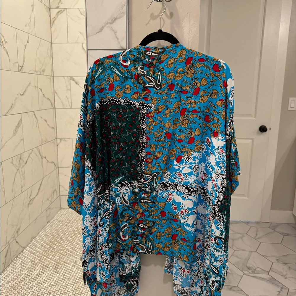 Suzanne Betro turquoise kimono